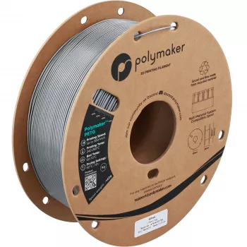Polymaker PETG 3D tlačiarenský filament, 1,75 mm, 1 kg, strieborná (PB05010)
