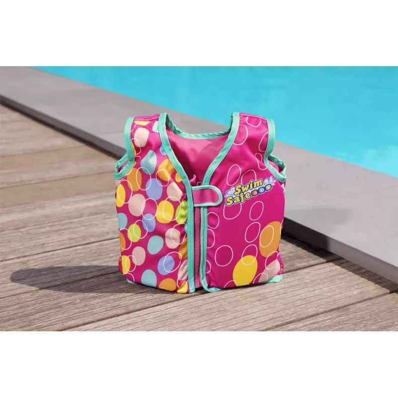 Bestway 32176 plávacia vesta ružová 51 cm