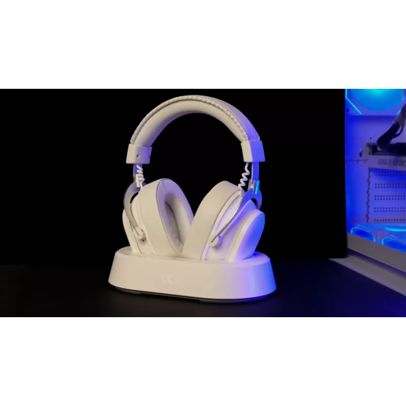 MCHOSE V9 Turbo bezdrôtový herný headset, biely