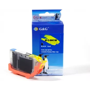 G&G Ninestar kompatibilná atramentová kazeta pre Canon CLI-42BK (6384B001) čierna