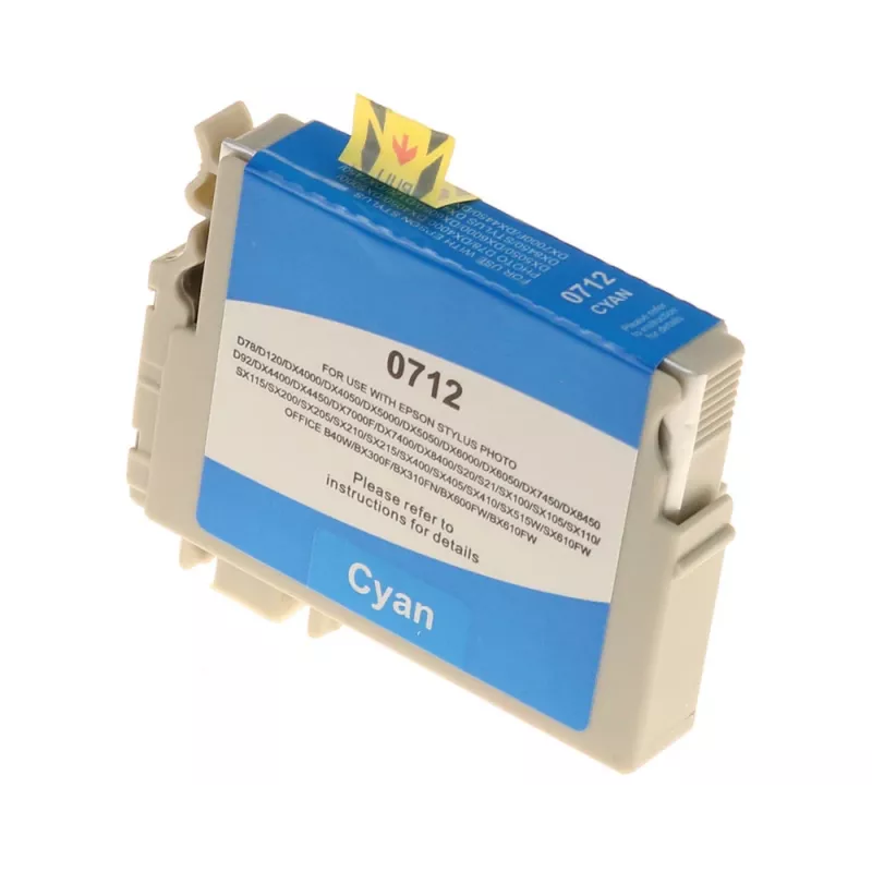 G&G Ninestar kompatibilná atramentová kazeta pre Epson T0712/C13T07124012 cyan
