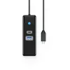 ORICO PW3UR25-C3 USB-C hub 3-portový s 2.5G Ethernet, 1x USB-A 3.0, 1x USB-C 3.0, 1,8m kábel, čierny