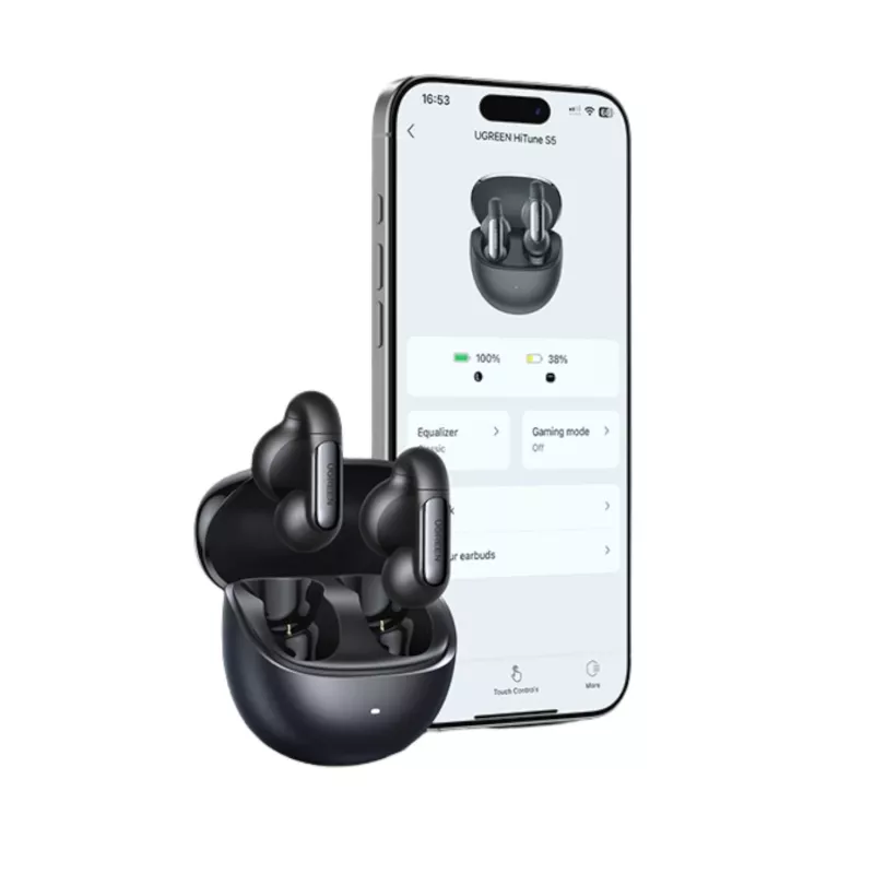 Ugreen HiTune S5 WS210 skutočne bezdrôtové slúchadlá Open-Ear, čierne