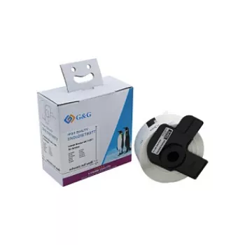 G&G Kompatibilné Brother DK-11201 priame termoetikety 29x90mm biely papier permanentne lepiaci adresné etikety 400 ks balenie