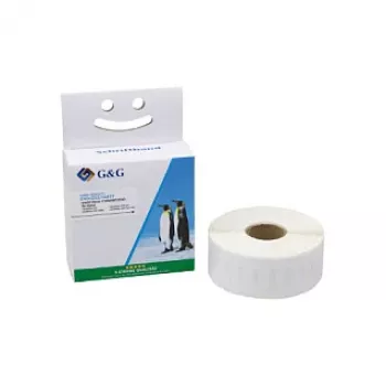 G&G Kompatibilná etiketová rolka 19mm x 51mm biela priamy termopapier permanentne lepiaci adresné etikety 500 etikiet na rolku náhrada za DYMO 11355 S0722550 BM-D-G-11355
