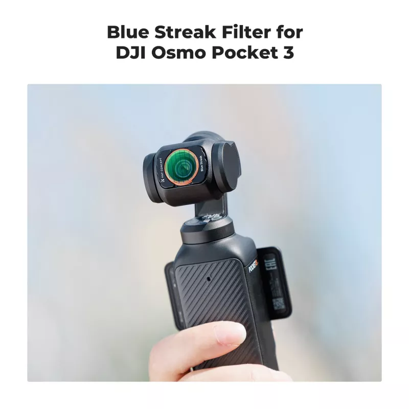 KF Filtr Blue Streak Anamorphic Filter + Tempered Glass Screen Protector 2-in-1 pre DJI Osmo Pocket 3 / 4