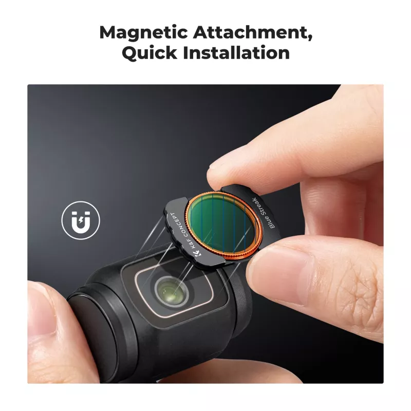 KF Filtr Blue Streak Anamorphic Filter + Tempered Glass Screen Protector 2-in-1 pre DJI Osmo Pocket 3 / 4
