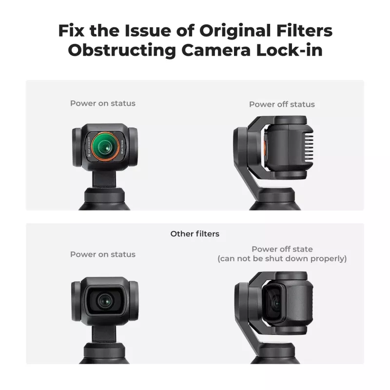 KF Filtr Blue Streak Anamorphic Filter + Tempered Glass Screen Protector 2-in-1 pre DJI Osmo Pocket 3 / 4