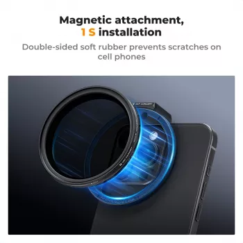 K&F Concept Magnetický filter Clip pre smartfóny 67 mm čierna KF01.2675