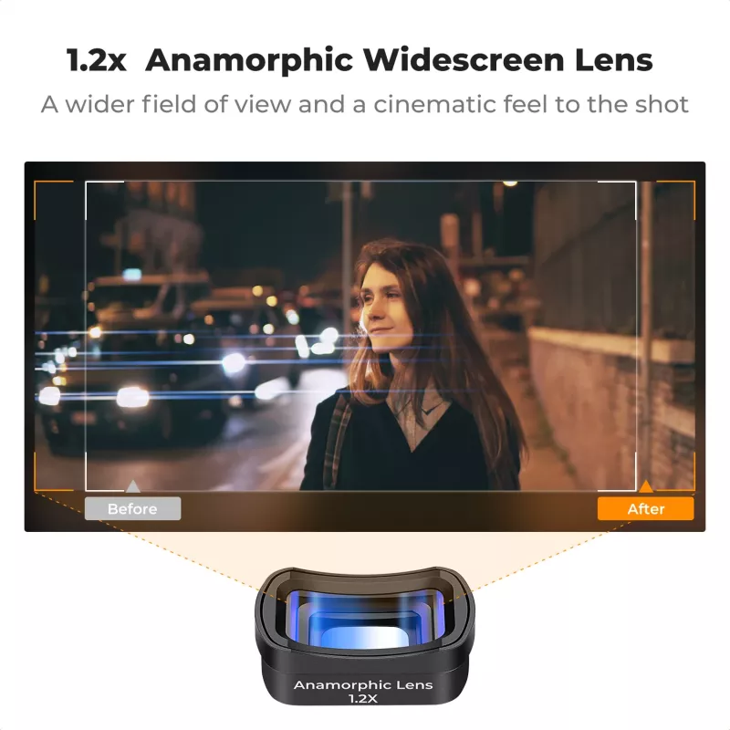 K&F Concept Anamorphic Lens 1.2x Magnetický filter pre DJI Osmo Pocket 3 (KF01.2700)
