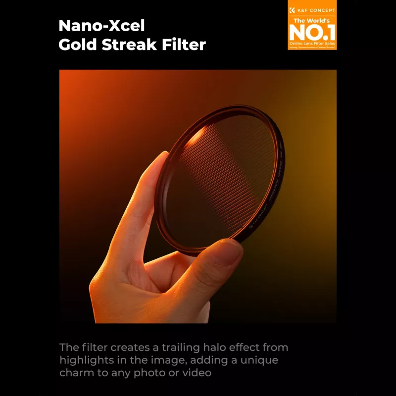 K&F Nano-X MRC Gold Streak Effect Filter 52 mm