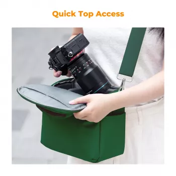 K&F Concept KF13.179V8 Kameragürteltasche zelená - DSLR/bezzrkadlovka/dron/gimbal