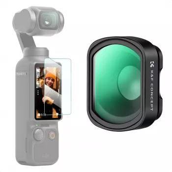 KF makro objektívový filter 10x magnetický 2-in-1 ochrana obrazovky pre DJI Osmo Pocket 3 / 4