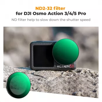 K&F Concept Nano-X Series variabilný ND filter ND2-ND32 pre DJI Osmo Action 3/4/5 Pro