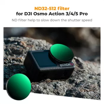 KF Concept Nano-X variabilný ND filter ND32-512 sivý pre DJI Osmo Action 3/4/5 Pro