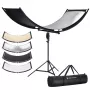 K&F Concept U-Shape 4-in-1 zakrivený reflektor 180x60cm so stojanom na svetlo a taškou