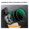 KF Black Diffusion 1/4 filter 67 mm s Clip-On adaptérom pre smartfón