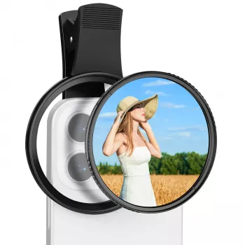 KF 2-in-1 sada filtrov Black Diffusion 1/4 + CPL Phone 67 mm Clip-On