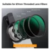 KF 2-in-1 sada filtrov Black Diffusion 1/4 + CPL Phone 67 mm Clip-On