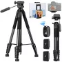 K&F Concept kompaktný fotografický stojan pre DSLR a smartfón čierny