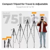 K&F Concept kompaktný fotografický stojan pre DSLR a smartfón čierny