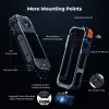 KF ochranný rám Mount Cage s 2x závitom 1/4 palca-20 a držiakom GoPro pre Insta360 X5 / Kf31.182