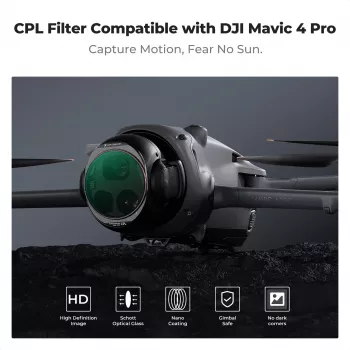 K&F Concept Nano-X 8K HD CPL filter pre DJI Mavic 4 Pro (KF01.2071V1)