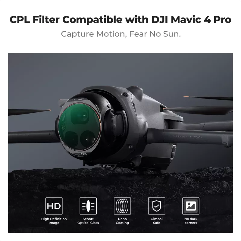 K&F Concept Nano-X 8K HD CPL filter pre DJI Mavic 4 Pro (KF01.2071V1)