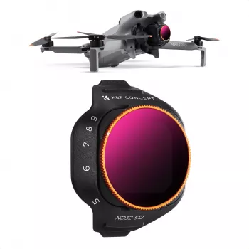 K&F variabilný ND filter ND32-ND512 pre dron DJI Mini 5 Pro, AGC sklo, KF02.0004