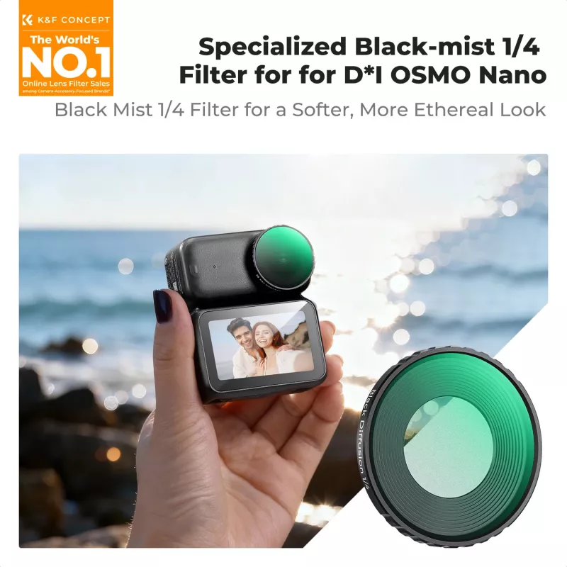 K&F Concept Nano-X Black Diffusion 1/4 Filter pre DJI Osmo Nano s puzdrom