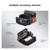 KF Mount Adapter ochranný rám pre DJI Osmo Pocket 3 / 4 s držiakom GoPro a závitom statívu 1/4 palca - čierny
