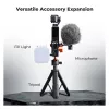 KF Mount Adapter ochranný rám pre DJI Osmo Pocket 3 / 4 s držiakom GoPro a závitom statívu 1/4 palca - čierny