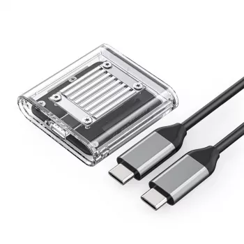 Orico TC20-M2-10G M.2 NVMe USB-C 3.2 SSD puzdro - transparentné