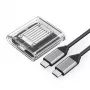 Orico TC20-M2-10G M.2 NVMe USB-C 3.2 SSD puzdro - transparentné