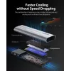 ORICO AXM2-G2 M.2 NVMe USB-C 10Gbps puzdro - sivá