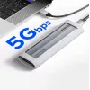 ORICO AXM2S-G2-V1 M.2 NVMe/NGFF USB-C/USB-A na USB-C puzdro - sivá