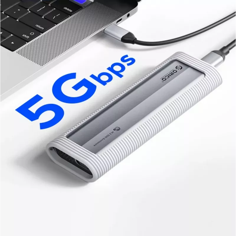 ORICO AXM2S-G2-V1 M.2 NVMe/NGFF USB-C/USB-A na USB-C puzdro - sivá