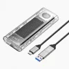 ORICO TCM2-G20 M.2 NVMe USB-C 3.2 20Gb/s puzdro - strieborná/transparentná