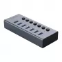 ORICO BT2U3-7AB 7-portový USB 3.0 hub s jednotlivými vypínačmi - sivý