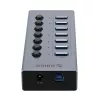 ORICO BT2U3-7AB 7-portový USB 3.0 hub s jednotlivými vypínačmi - sivý