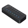 ORICO CT2U3-7AB USB 3.0 hub so 7 USB-A portami a jednotlivými vypínačmi - čierny