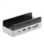 ORICO MiniDock 10-in-1 USB-C dokovacia stanica s M.2 NVMe/SATA SSD puzdrom - strieborná