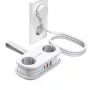 ORICO AP3 20W GaN predlžovací kábel 5-in-1 2x AC + 2x USB-A + 1x USB-C - biely