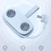 ORICO AP3 20W GaN predlžovací kábel 5-in-1, 2x AC + 2x USB-A + 1x USB-C, modrý