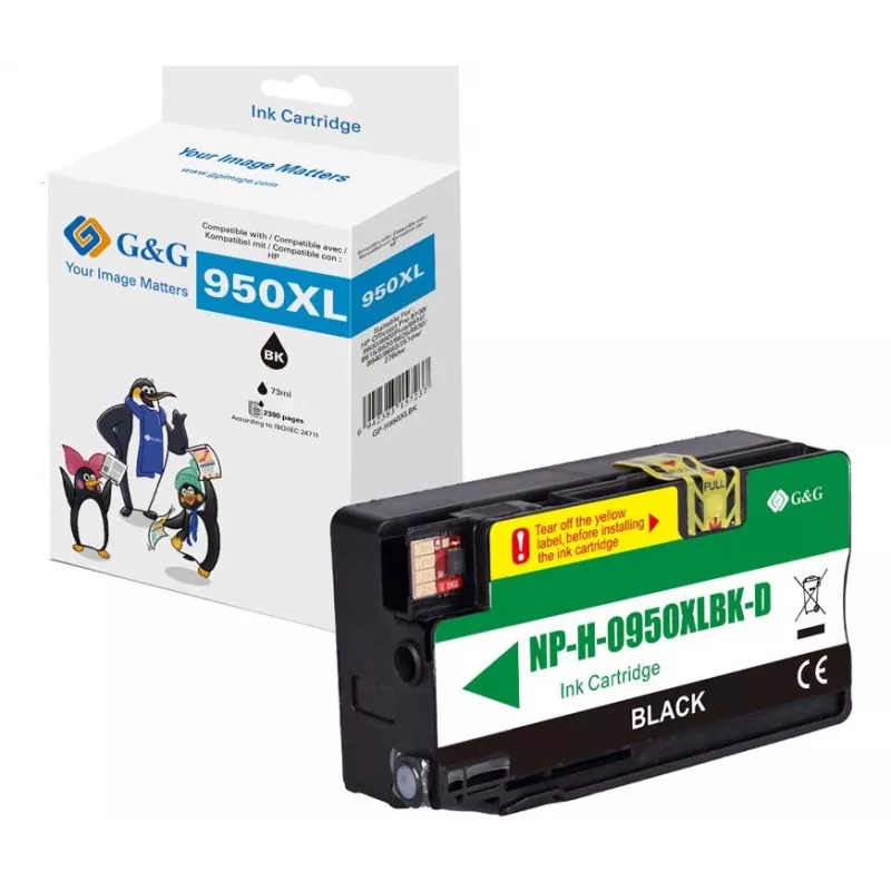 G&G Ninestar Kompatibilná atramentová kazeta HP 950XL čierna