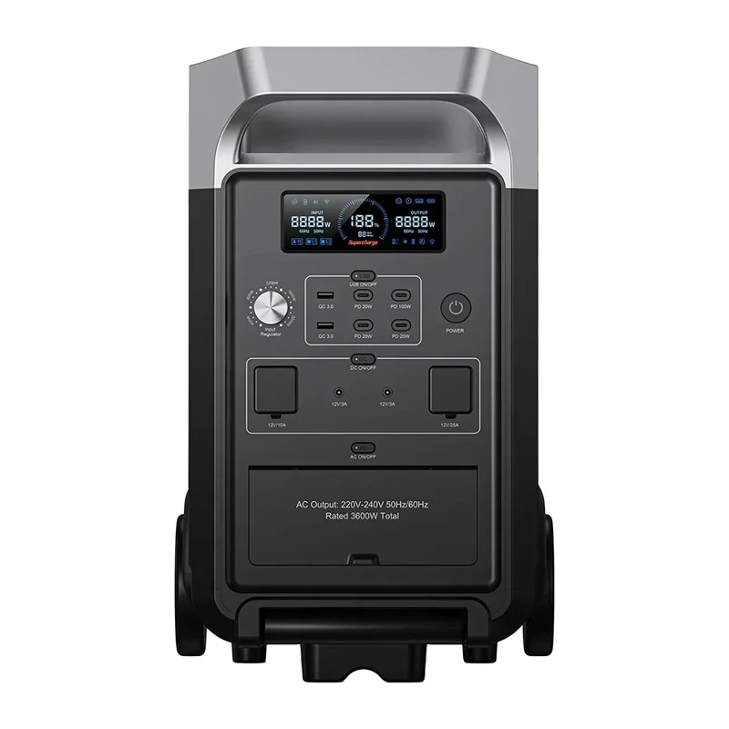 FOSSIBOT F3600 Pro 3600W Prenosná elektráreň (čierna)
