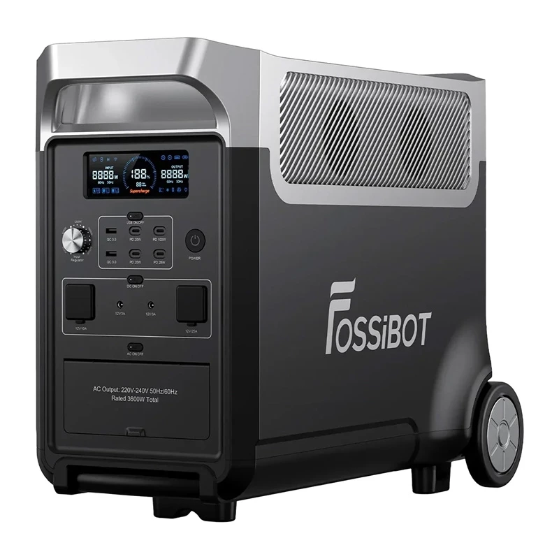 FOSSIBOT F3600 Pro 3600W Prenosná elektráreň (čierna)