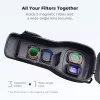 KF tvrdé PC ochranné puzdro pre DJI Osmo Pocket 3/4 s popruhom - čierna