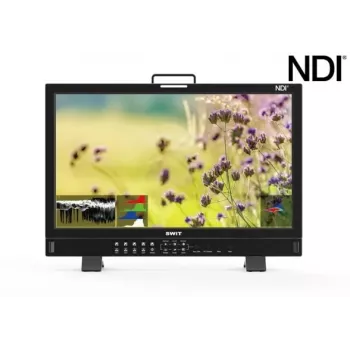 SWIT ELECTRONICS BM-245-NDI 23,8 palca 4K NDI video monitor - Full HD QLED displej s 3D LUT