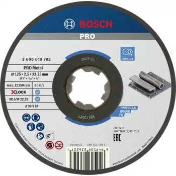 Bosch Standard for Metal X-LOCK Rezný kotúč 125 mm (2608619782)